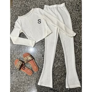 Swimsuit Cover Pant and Top Set & Guess Size 8 Sandal